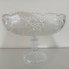 Oval Pedestal Crystal Dish