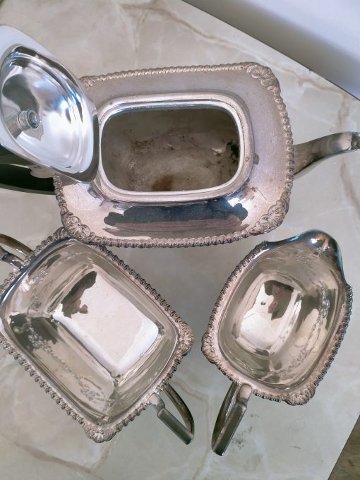 Late Victorian Silver Plate Tea Set - Image 3