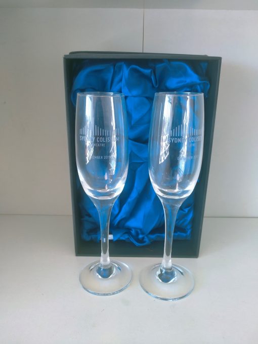 Boxed Pair of Champagne Flutes