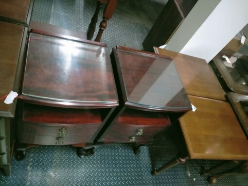 Pair of Bowfront Bedsides - Image 3