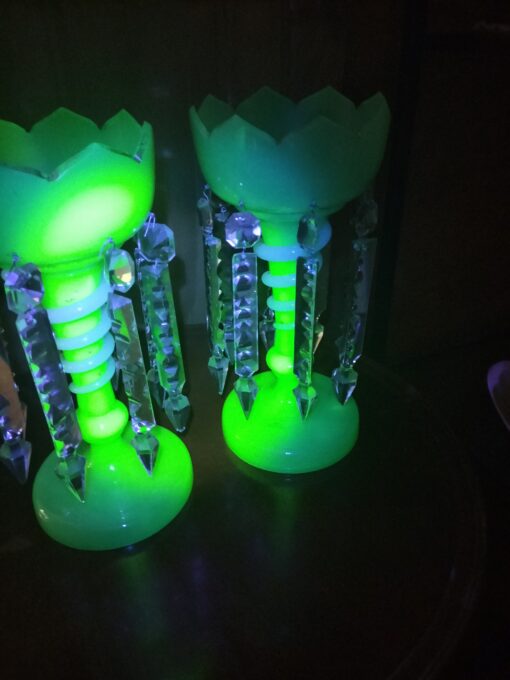 Uranium Glass Lusters - Image 2