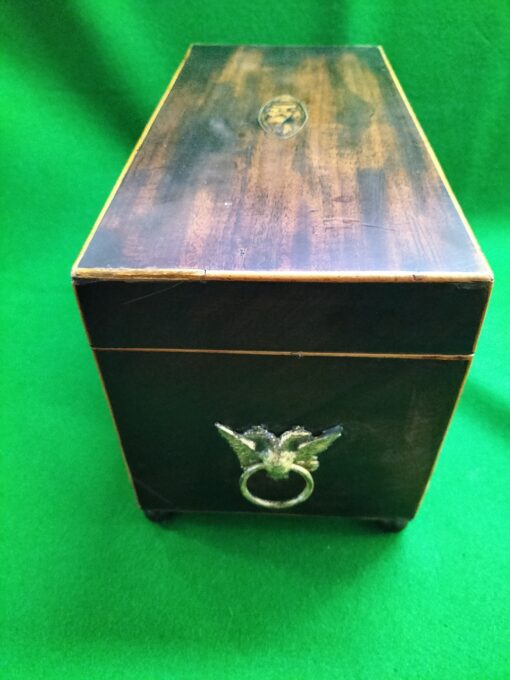 1800s Mahogany Tea Caddy - Image 2