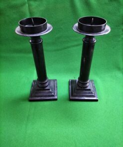 Painted Brass Candlesticks