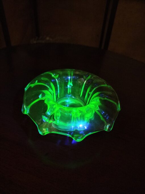Uranium Glass Centerpiece