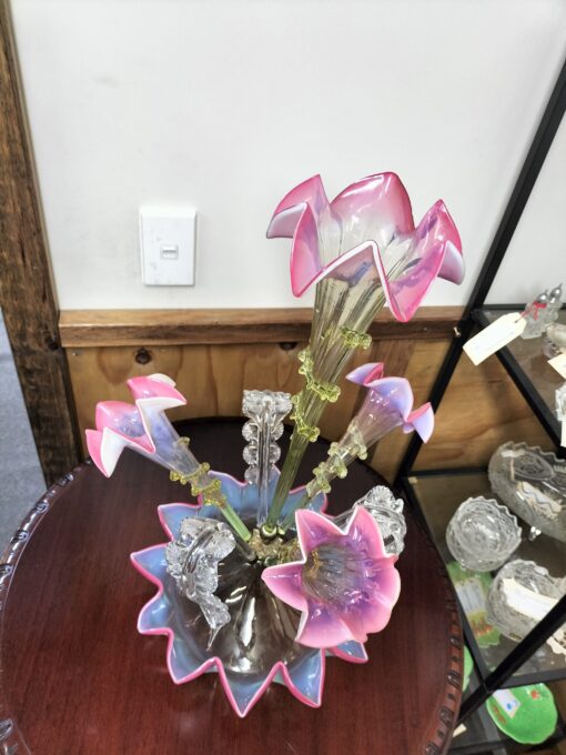 Uranium Glass Epergne - Image 2