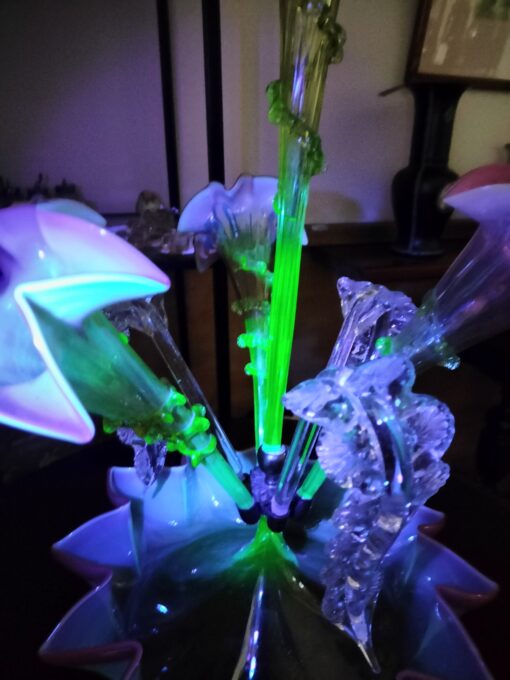 Uranium Glass Epergne - Image 4