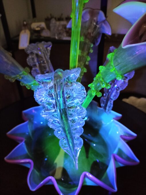 Uranium Glass Epergne - Image 7