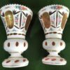 Pair Of Bohemian Ruby Glass Vases