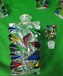 Alternative view of Colored Glass Decanter Set