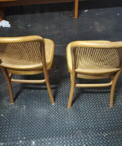 Alternative view of Pair Of Bentwood Rattan Chairs