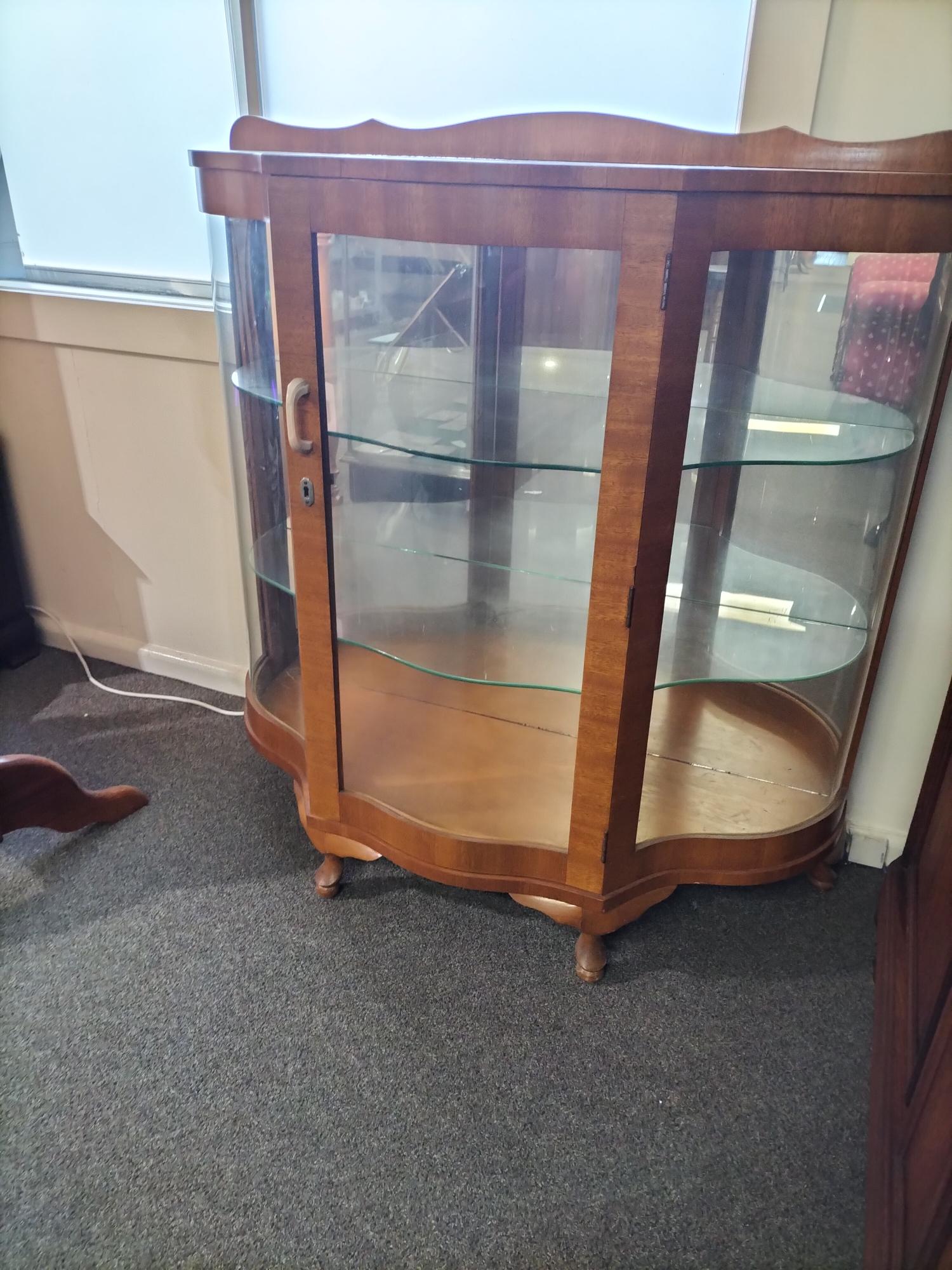 Curved Display Cabinet