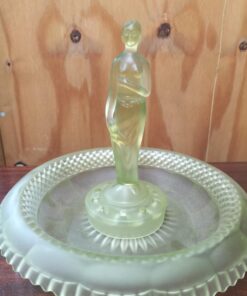 Alternative view of Uranium Glass Float Bowl