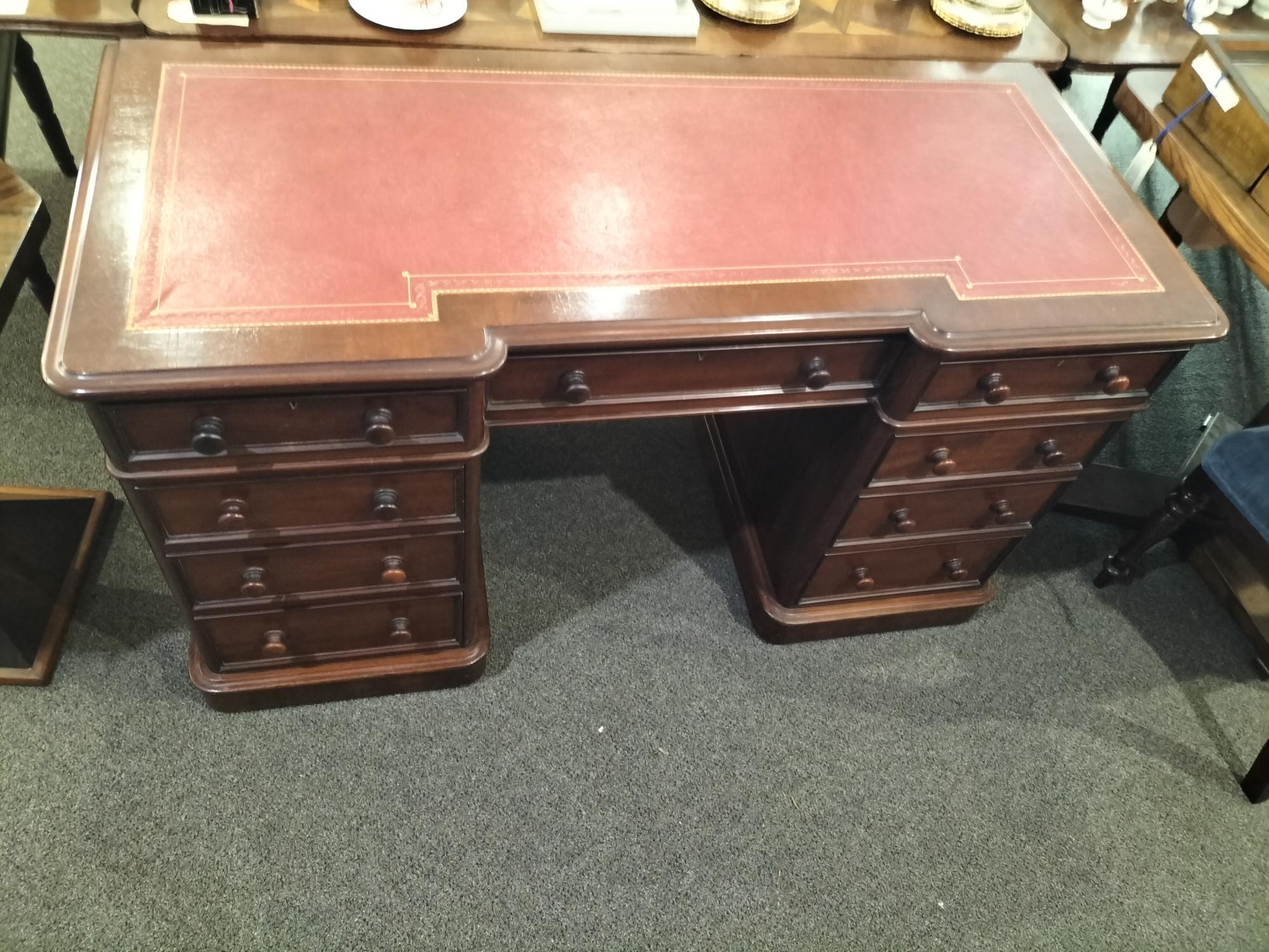 Victorian Pedestal Desk