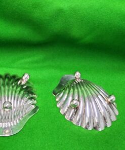 Pair Of Sterling Silver Shell Form Dishes - Image 2
