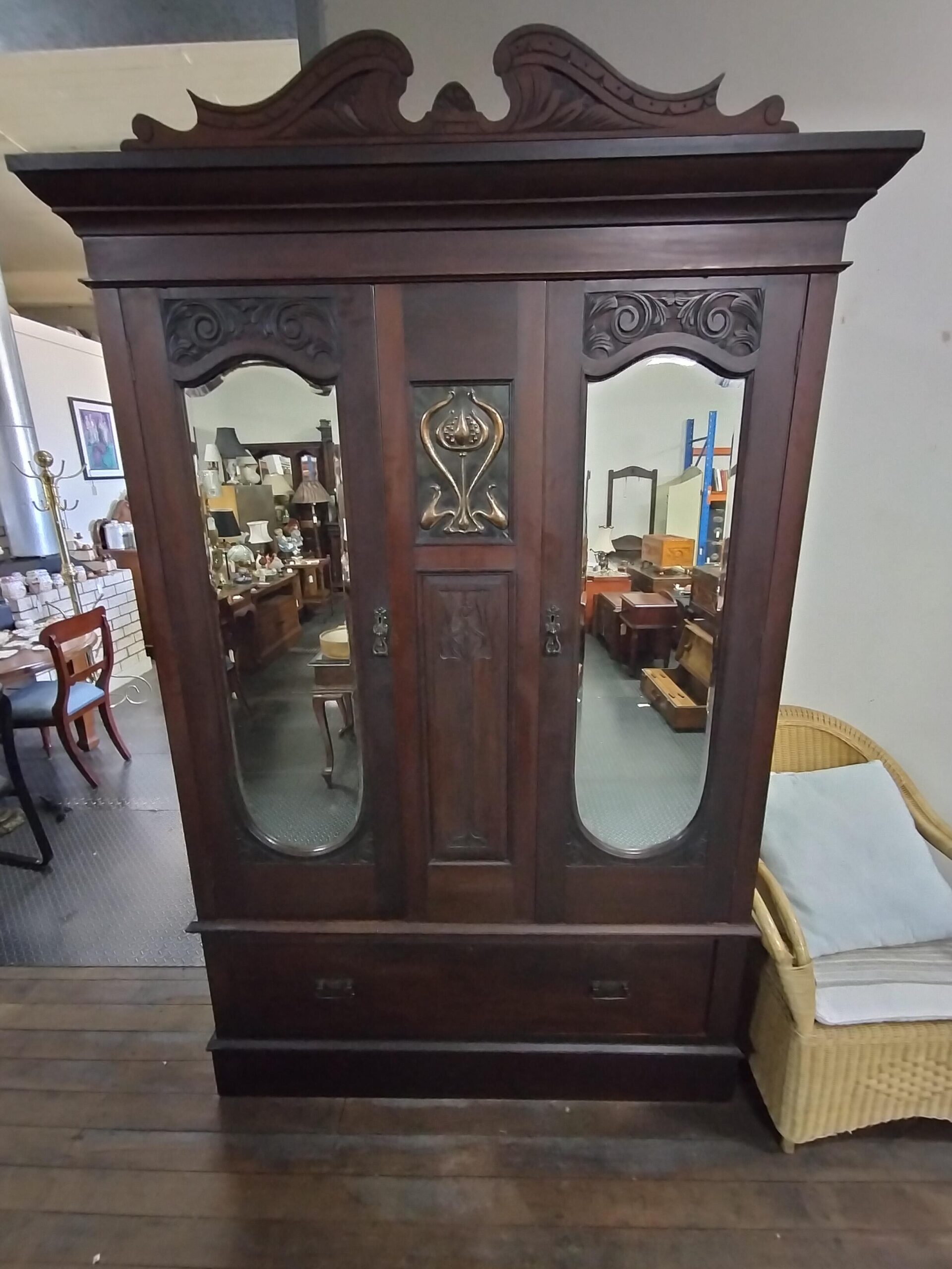 Art Nouveau Wardrobe