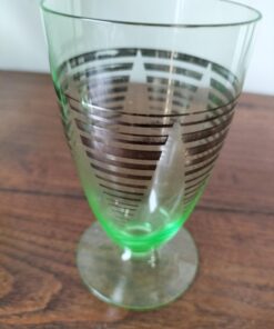 Art Deco Uranium Glass Drinks Set - Image 4
