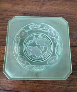 Alternative view of Uranium Glass Dish